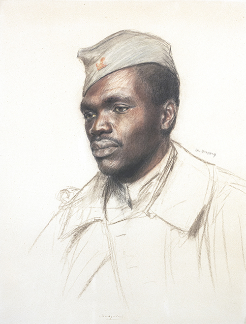 Picture of Senegalese rifleman, although he could be American